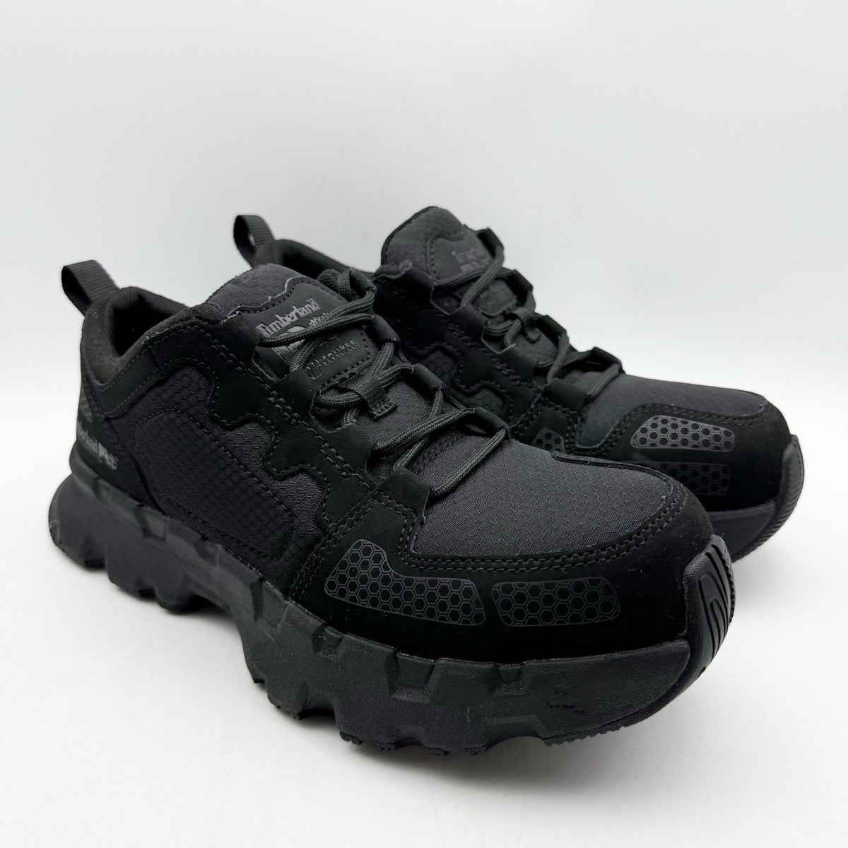 Timberland Pro Womens Powertrain EV CT Work Sneakers Size 8.5 Black Comp Toe NIB