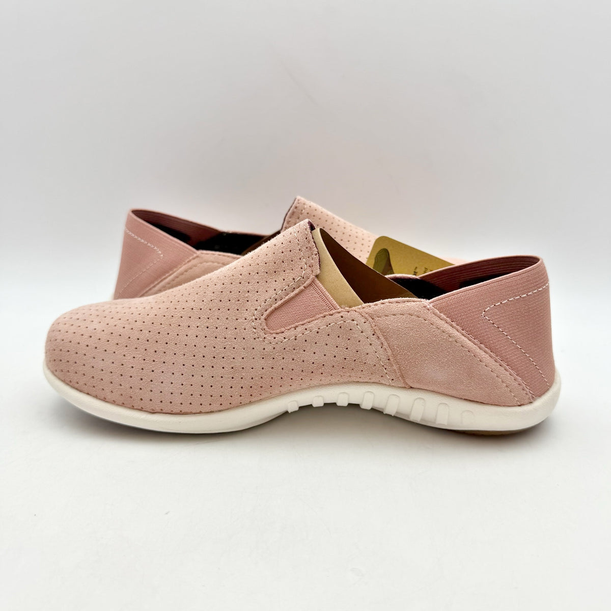 Spenco Womens Siesta Convertible Shoes Size 6 WIDE Pink Suede Casual Slip On NIB