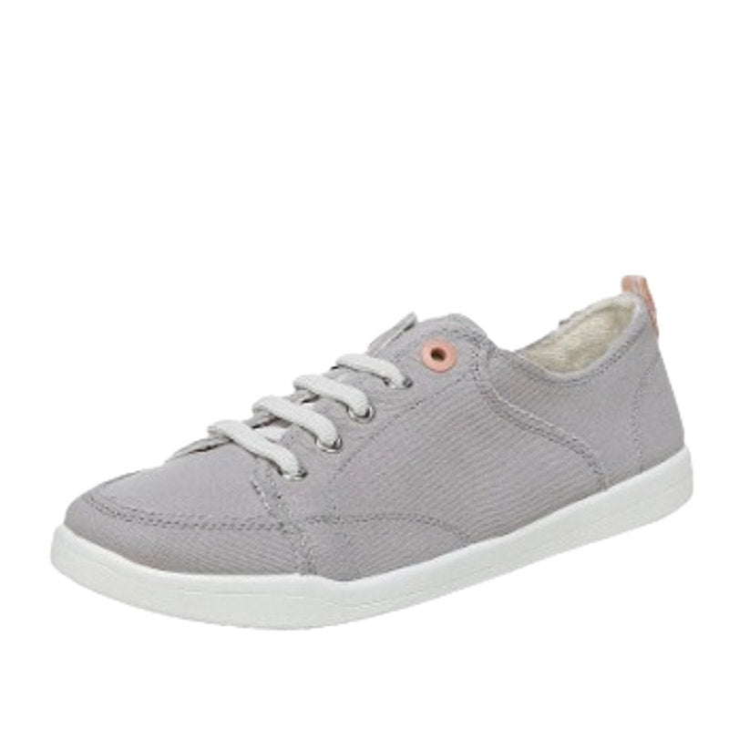 Vionic Womens Beach Pismo Sneakers US 5M EU 35 Gray Cotton Canvas Casual NIB