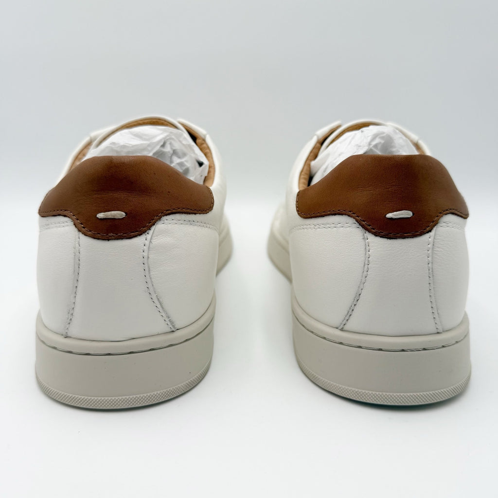 Florsheim Mens Monopoli Casual Sneakers Size 12 WIDE Cream White Leather NWOB