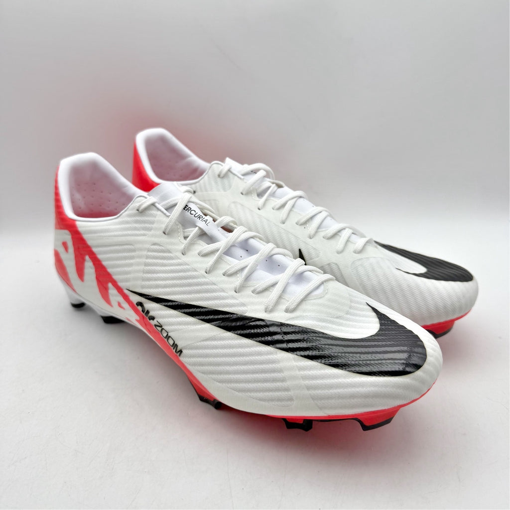 Nike Mens Zoom Vapor 15 Academy MG Soccer Cleats US 11.5 White Red DJ5631 NWOB