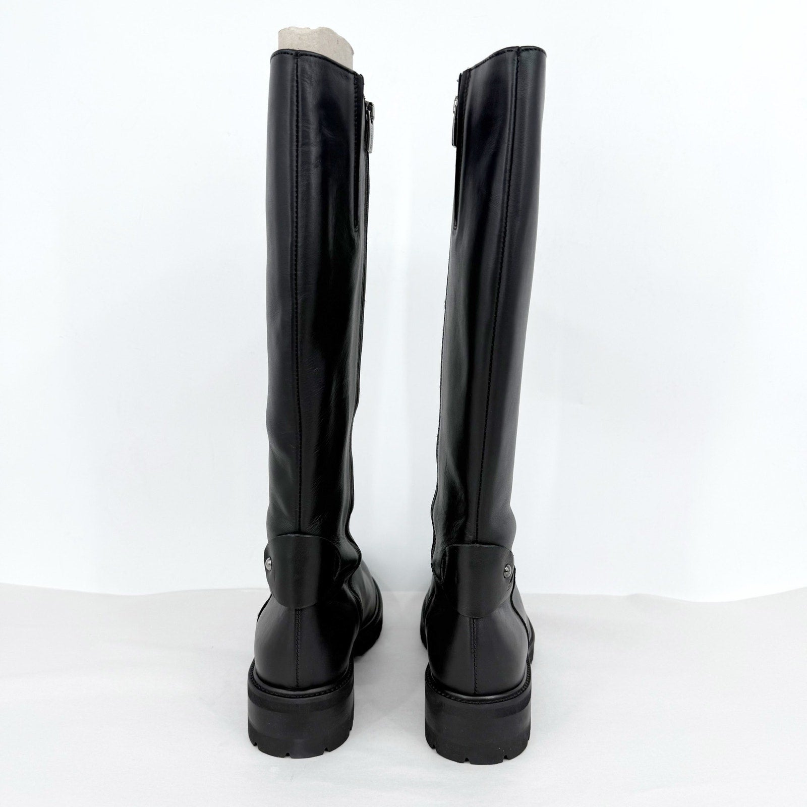 La Canadienne Womens Cate Knee High Boots US Size 9 EU 39 Black Leather NWOB