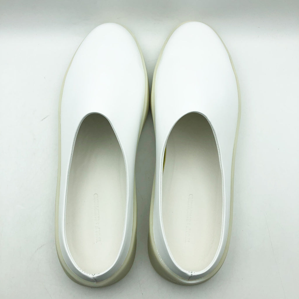 Wolf & Shepherd Cruise Mule Slip On Shoes Mens 12 EU 45 White Leather NIB