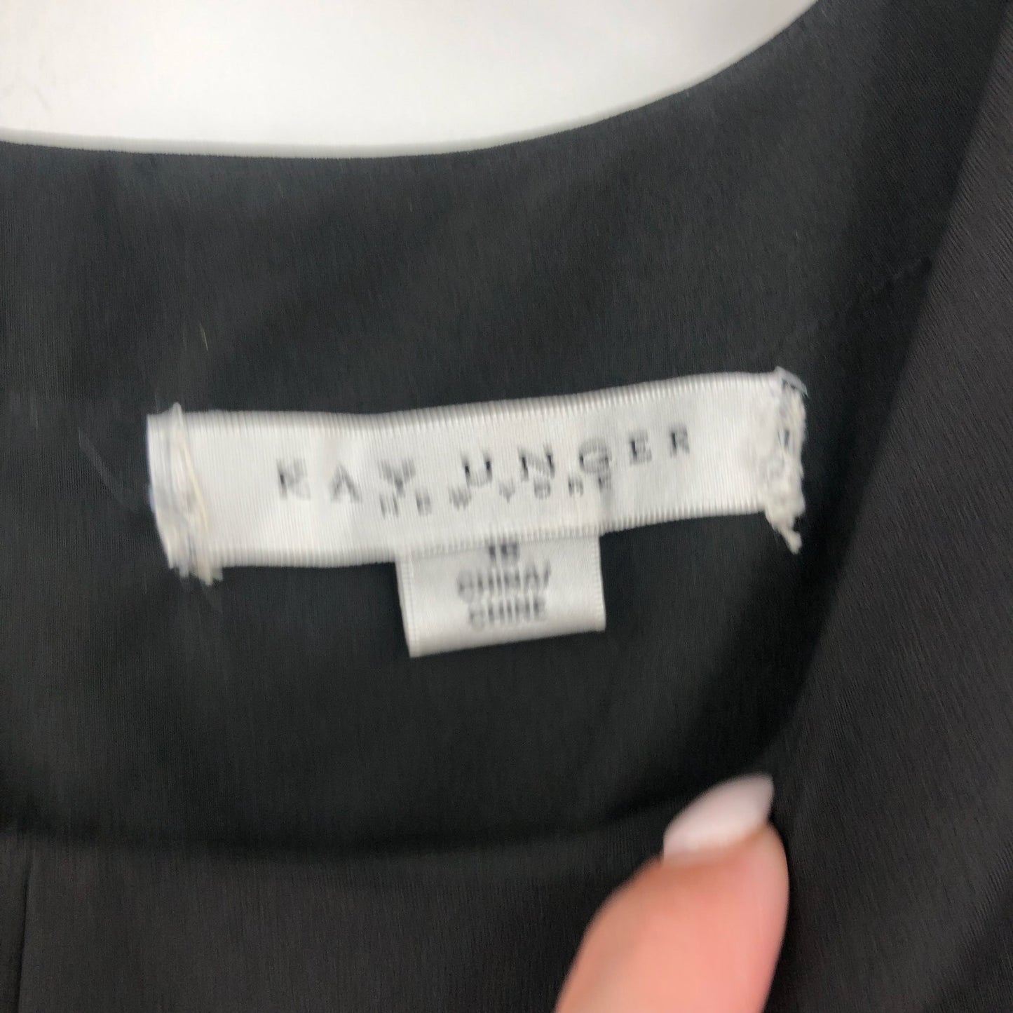 KAY UNGER Women's Davina Maxi Walk Thru Jumpsuit Size 16 Black Formal NWT