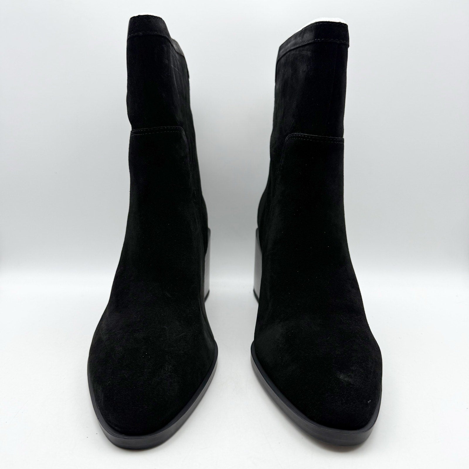 Vince Camuto Womens Kortimy Ankle Boots US 12 M EU 43.5 Black Suede NIB