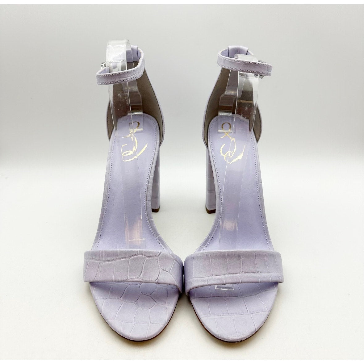 SAM EDELMAN Womens Yaro Dress Sandals Size 10M Purple Leather Heel NWOB
