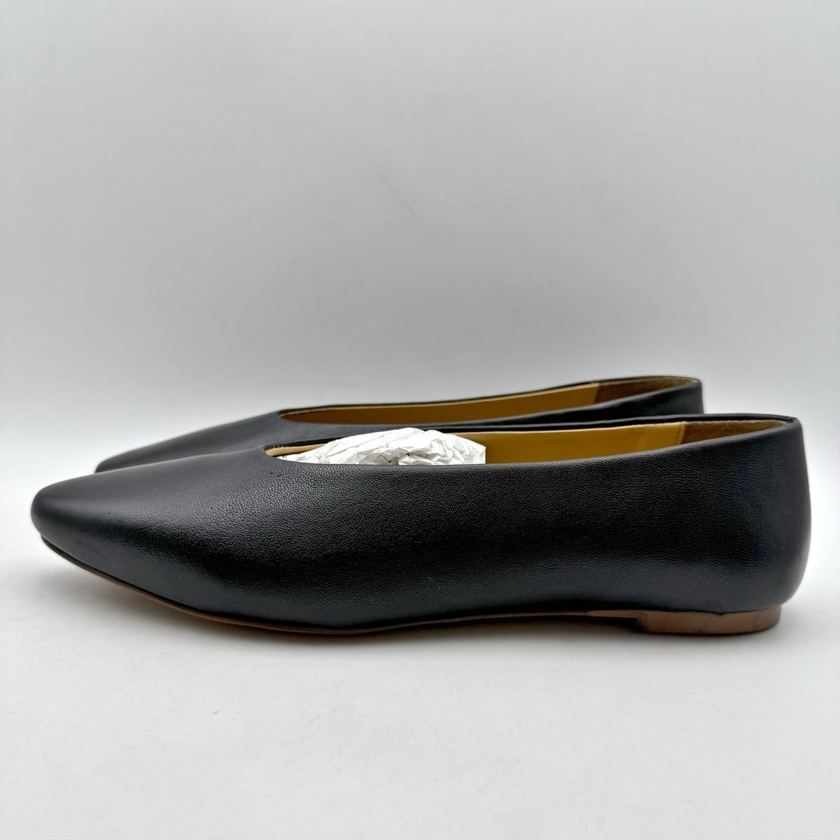 Seychelles Womens American Dreams Ballet Flats Size 8 Black Leather NIB