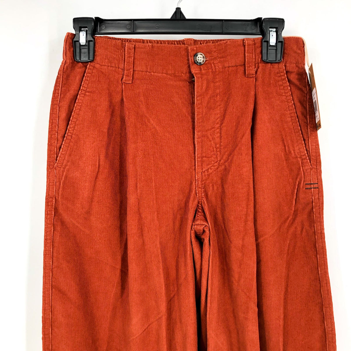 TOAD&CO Women's Scouter Cord Pleated Pants XS Red Orange Cinnamon Pull-On NWT