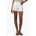 KUT FROM THE KLOTH Jane Cuff Denim Shorts Size 12 Optic White High Waist NWT
