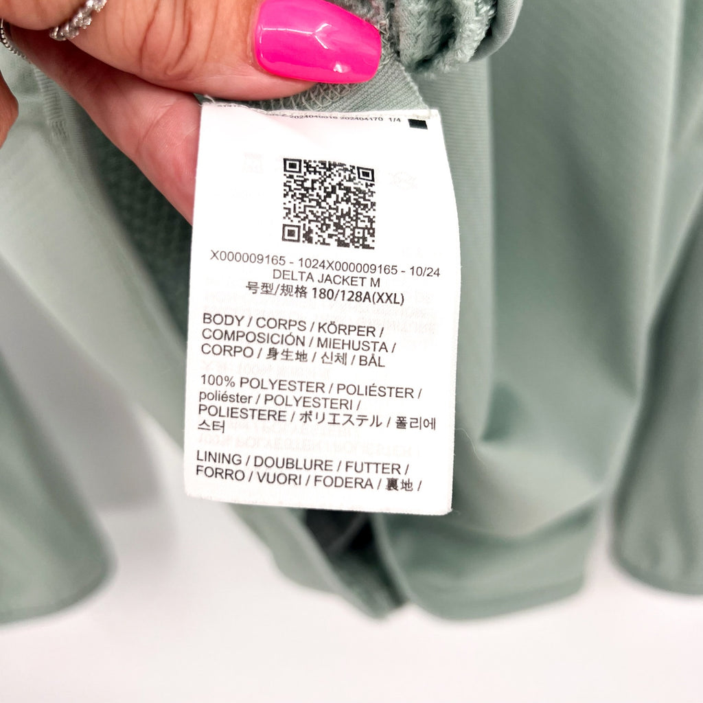 ARC'TERYX Men's Delta Full Zip Fleece Jacket XXL Stone Green Light FLAWS NWOT