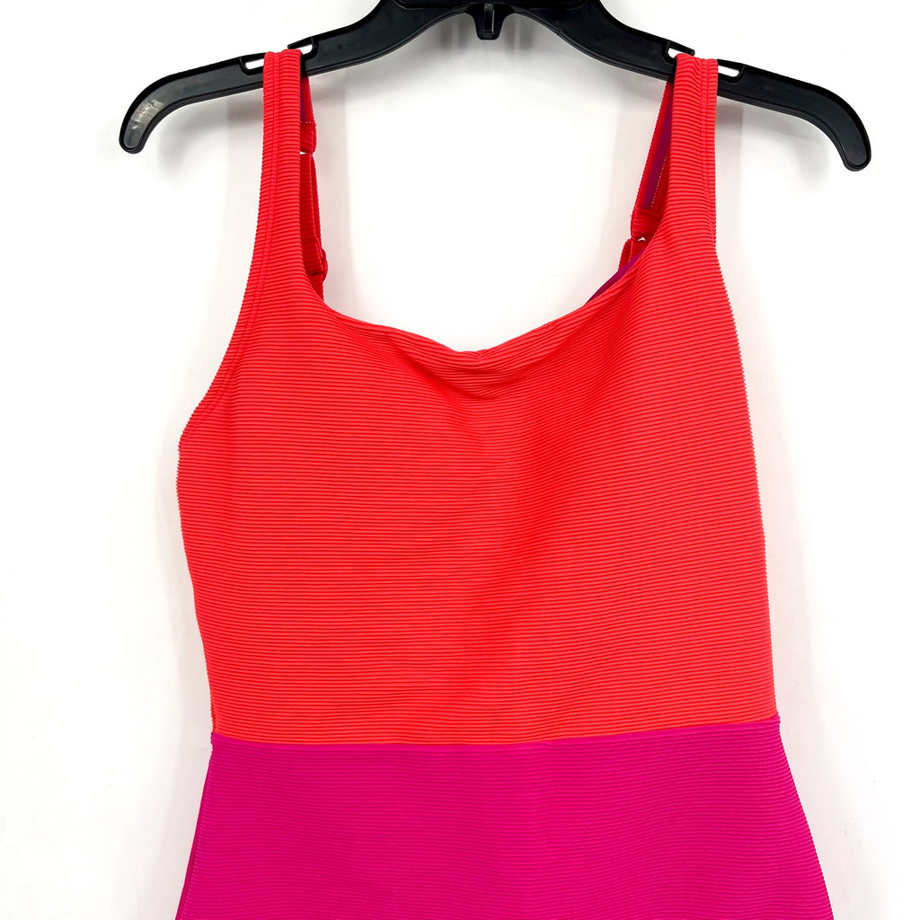 TOMMY BAHAMA Ocean Point One Piece Swimsuit Size 10 Pink Maui Colorblock NWT