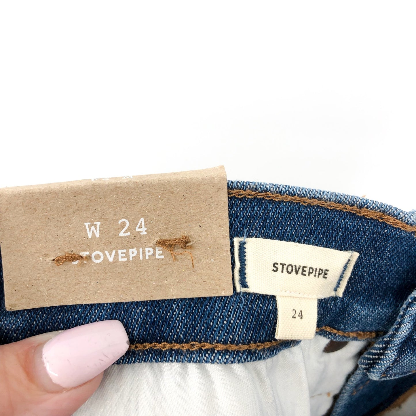 MADEWELL Women's Stovepipe Jeans Size 24 Blue Auraria Slim Straight Ankle NWT