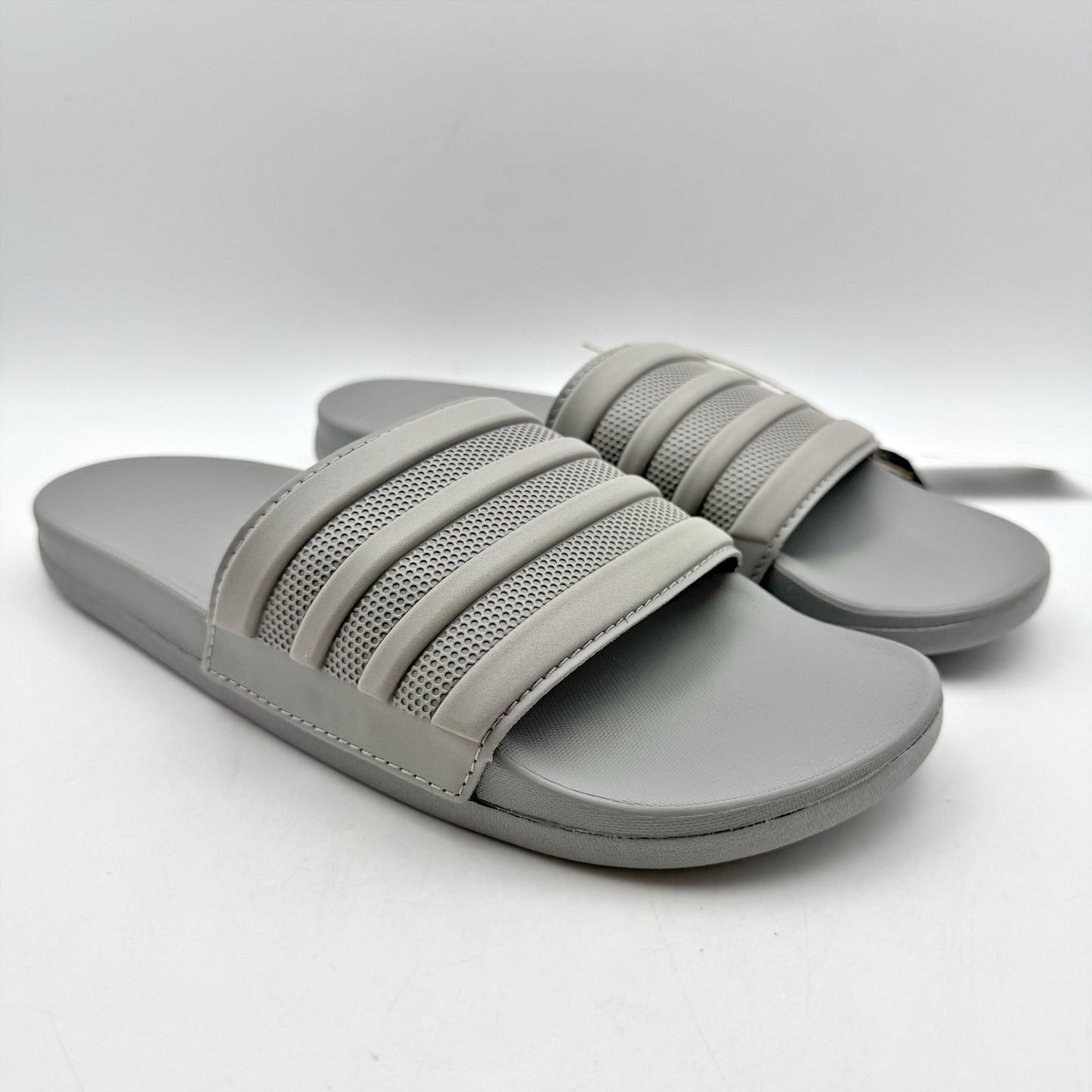 Adidas Mens Adilette Comfort Mono Slide Sandals US 7 Grey Casual NIB