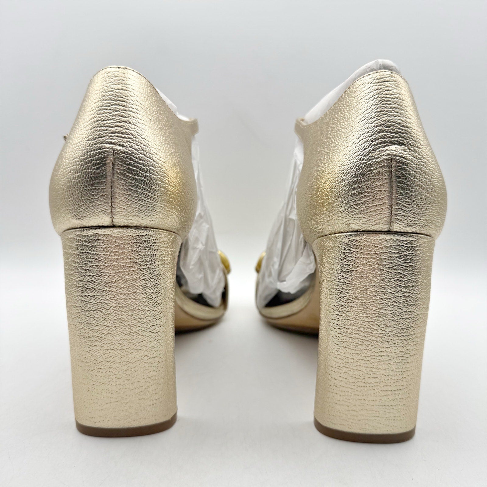 Vince Camuto Womens Aurelia Heel Sandals Size 12 M EU 43.5 Gold Leather NIB