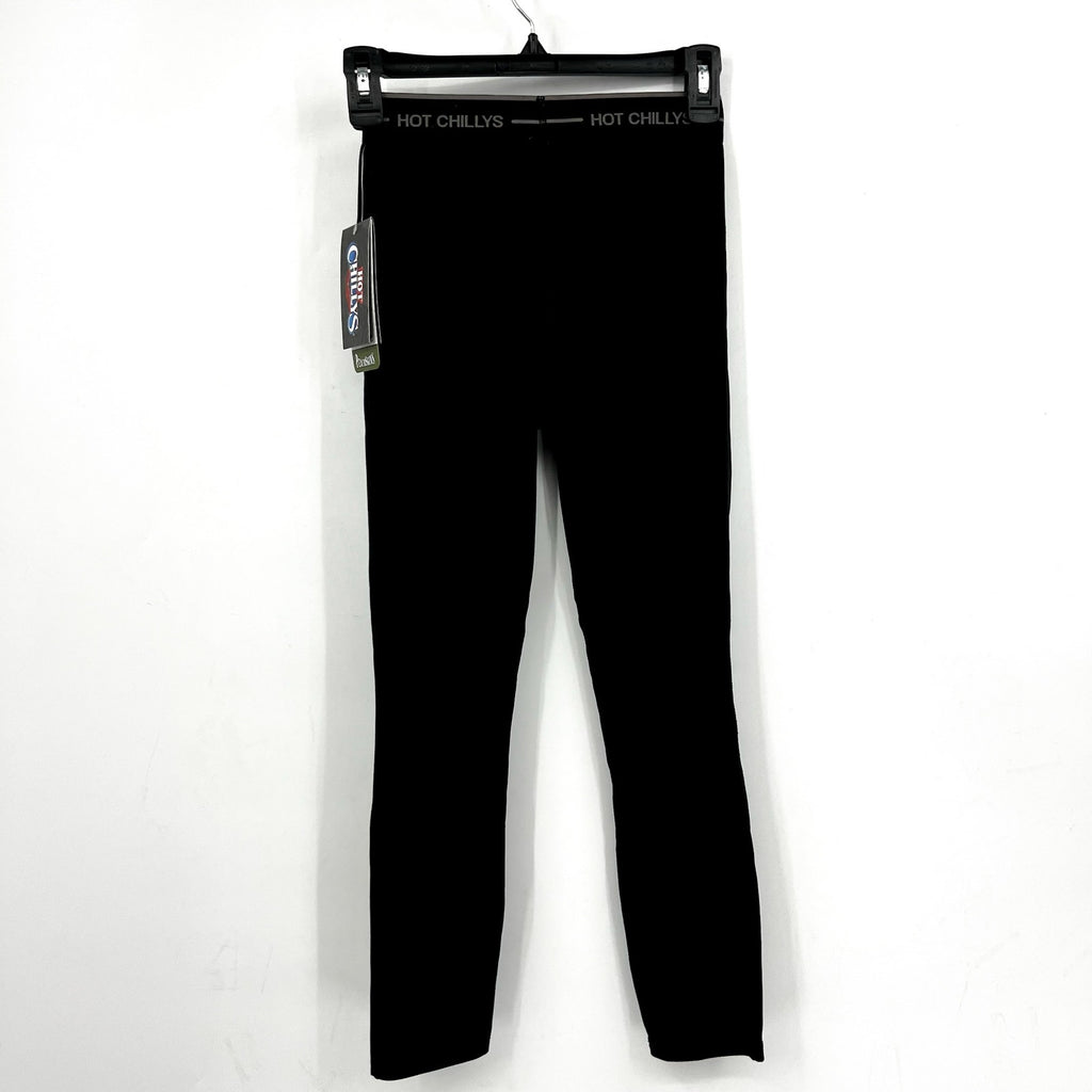 HOT CHILLYS Youth Boy's Peach Skins Base Layer Bottom Medium Black NWT