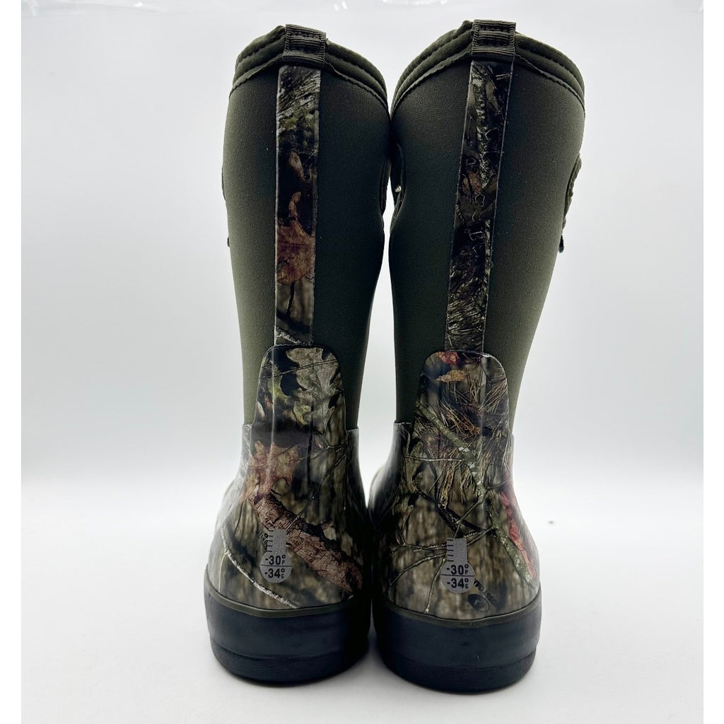 Bogs Kids Classic II Mid Boots Youth 3 Green Black Mossy Oak Waterproof NIB