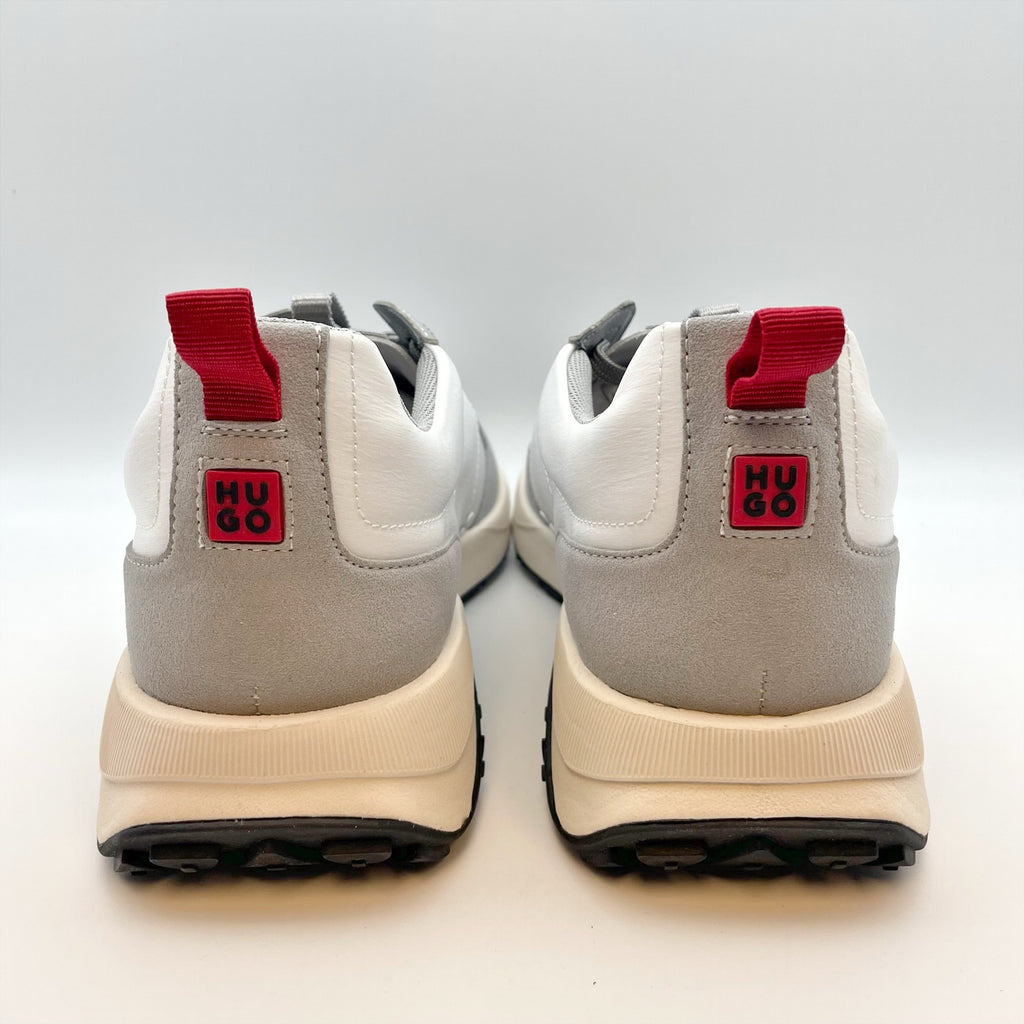 HUGO Mens Kane Runner Casual Sneakers Size 11 EU 44 White Hugo Boss NIB