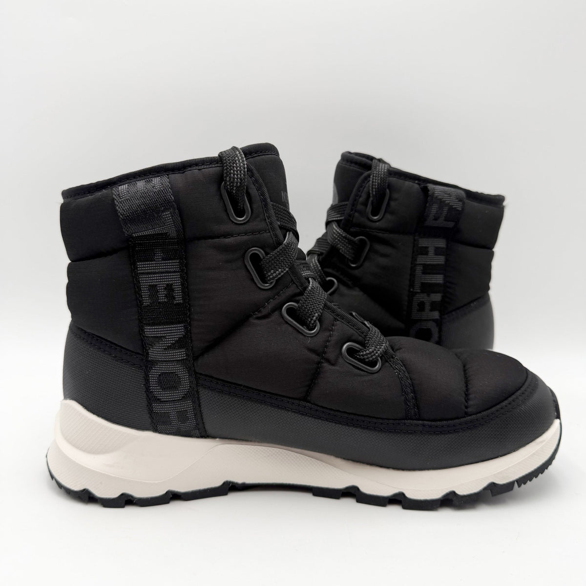 The North Face Womens Thermoball Luxe Ankle Boots Size 8 Black Waterproof NIB