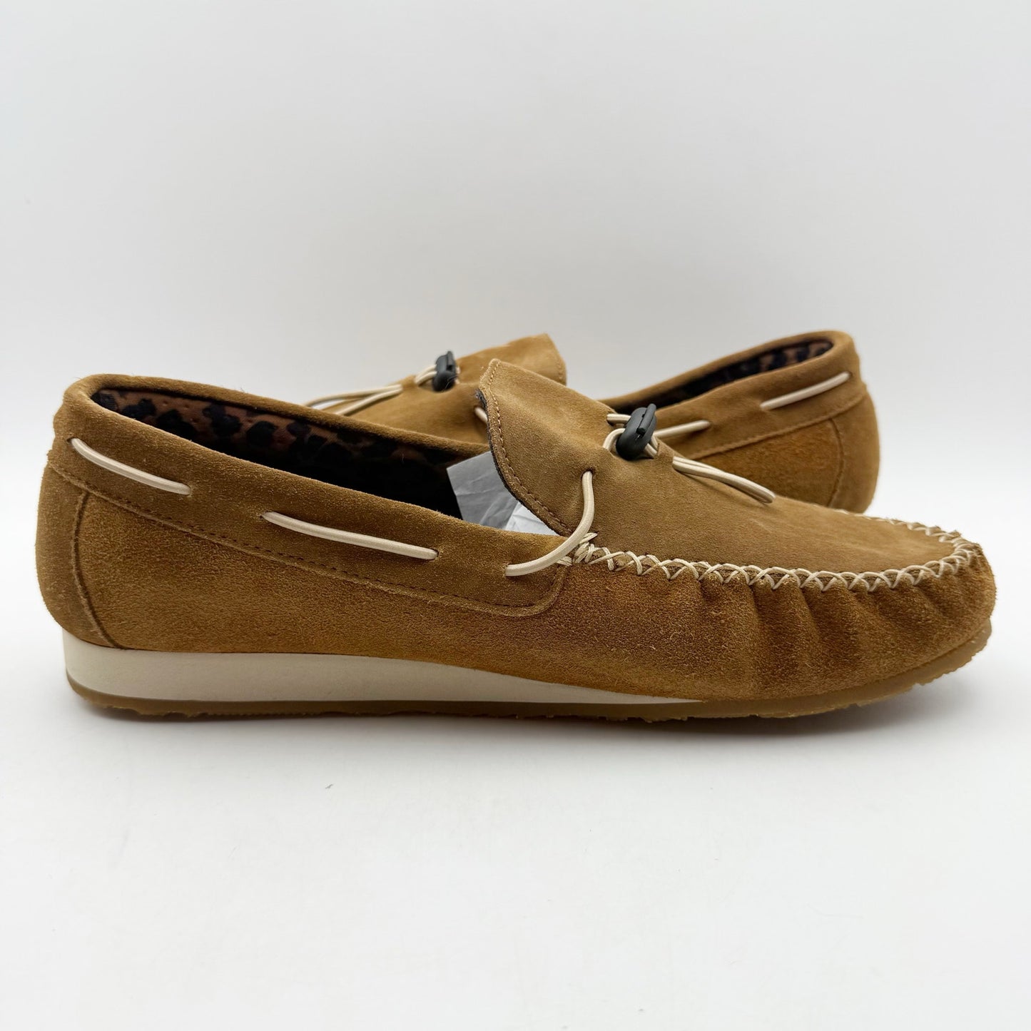 SAS Womens Running Late-X Loafers US 10.5 M EU 42 Tan Leather Slip On NIB