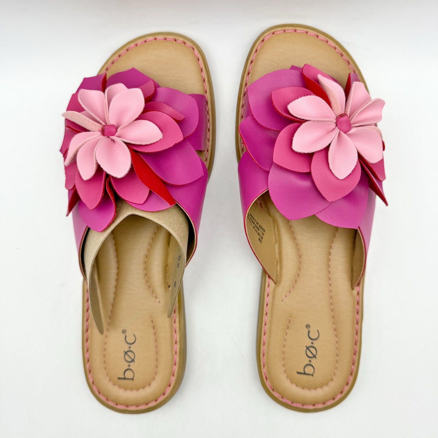 B.O.C. Born Concept Kasia Sandals US 9 M EU 39.5 Pink Slip On NIB