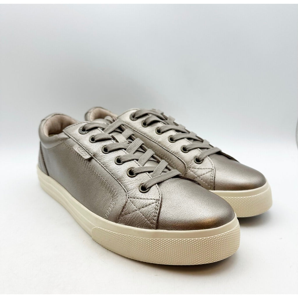 Taos Footwear Womens Plim Soul Lux Sneakers Size 10.5 CHAMPAGNE Gold Leather NIB