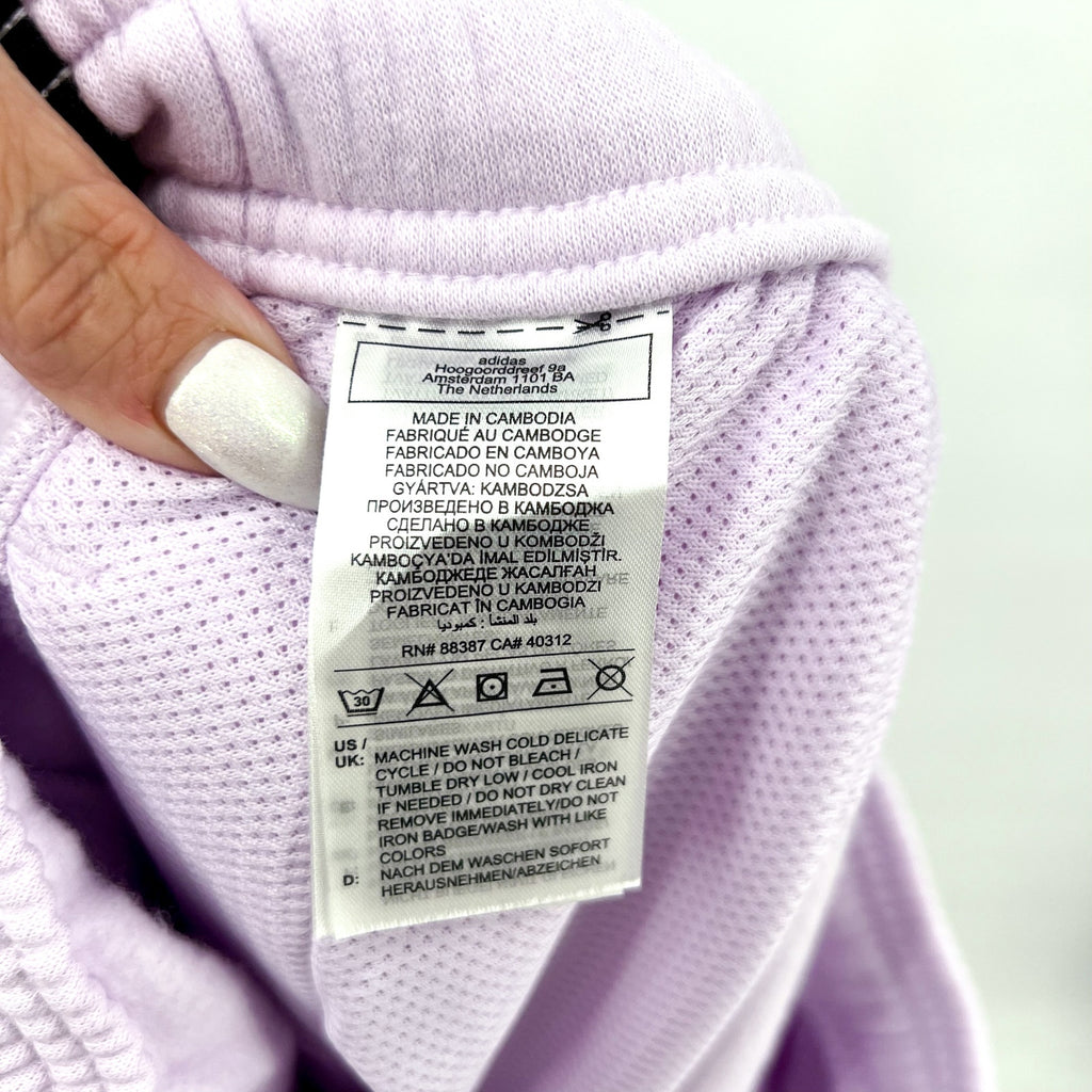 ADIDAS Womens Tiro Fleece Pants XL Purple Ice Lavender Pull-On NWT