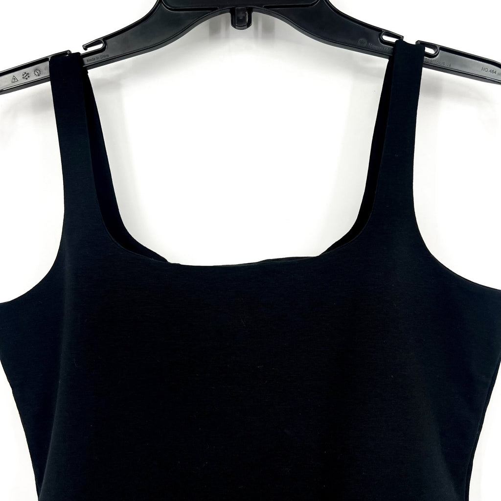 ALLSAINTS Women's Mio Slim Tank Top Size 4 Black Square Neck Sleeveless NWT
