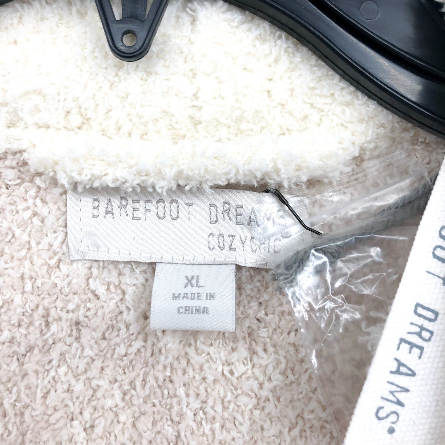 BAREFOOT DREAMS CozyChic Barefoot In The Wild Robe XL Cream Stone NWT