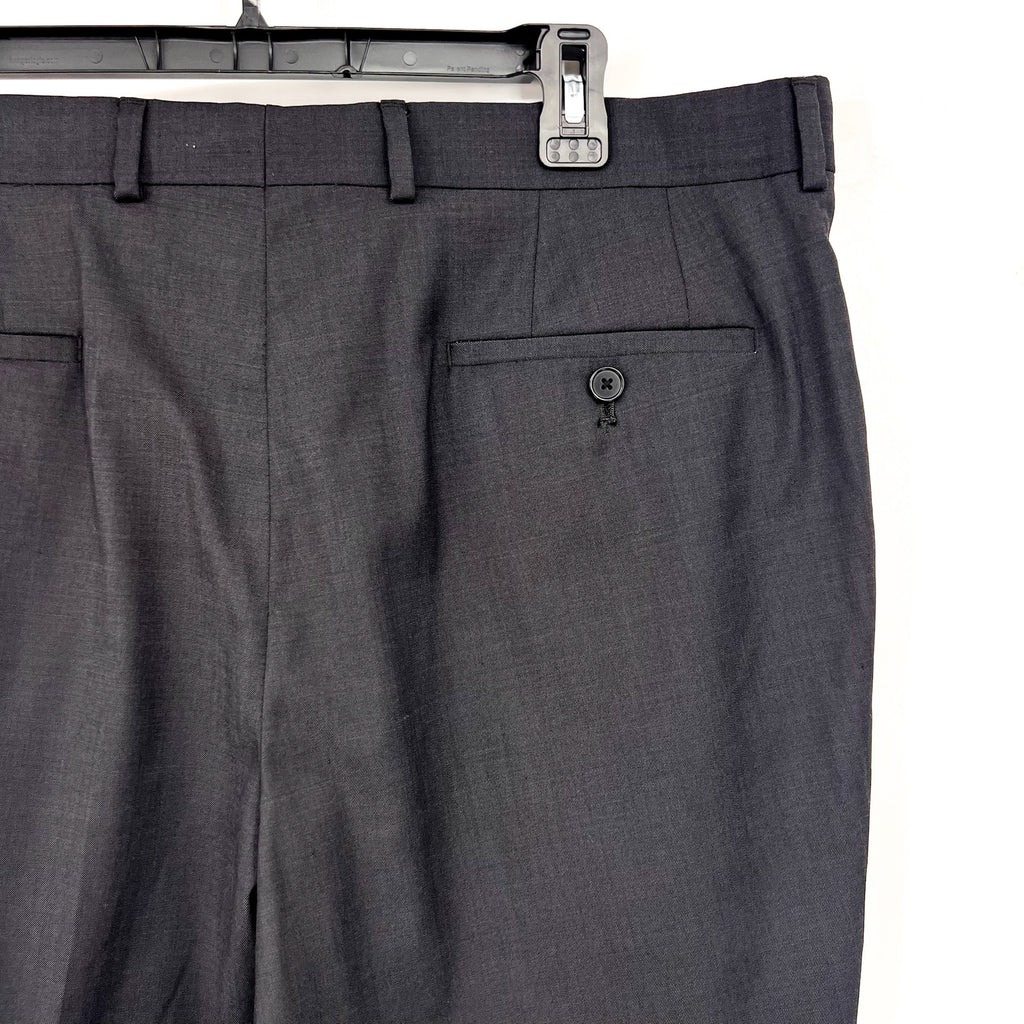 PENGUIN Men's Osman Wool Blend Flat Front Dress Pants 38x32 Charcoal NWOT