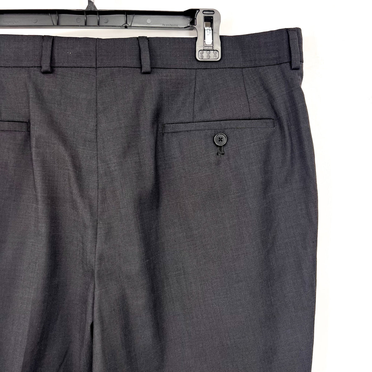 PENGUIN Men's Osman Wool Blend Flat Front Dress Pants 38x32 Charcoal NWOT