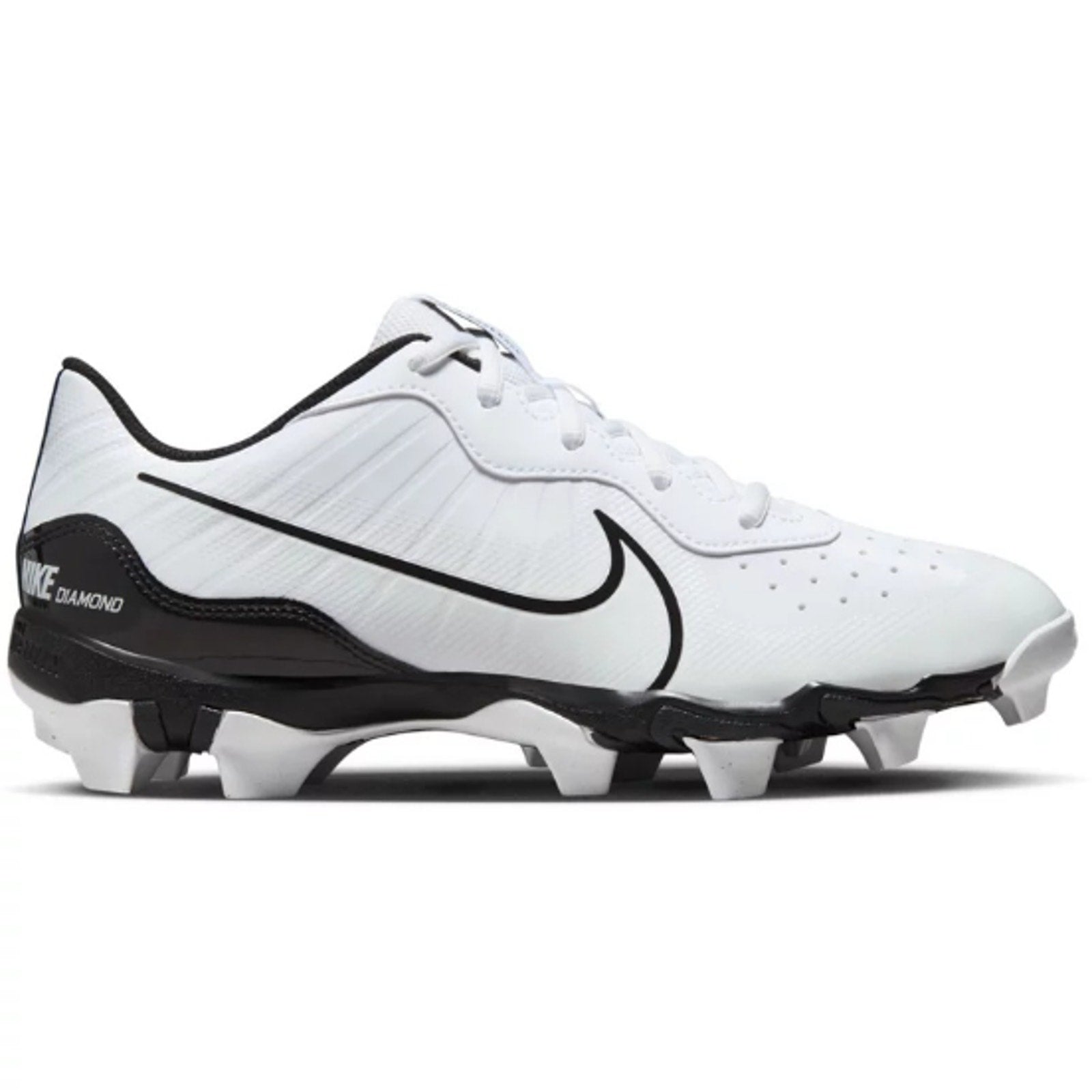 Nike Men Alpha Huarache 4 Keystone Baseball Cleats US 12 White Black DJ6524 NWOB