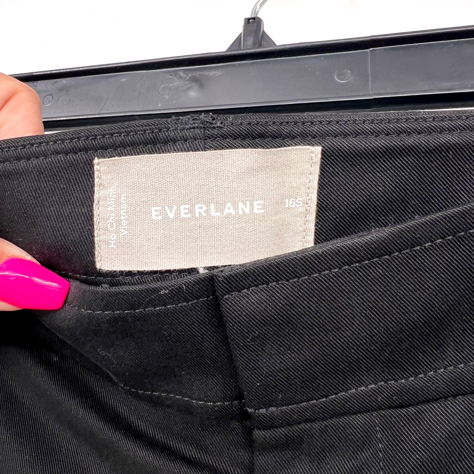 Everlane Womens The Way-High Drape Pants Size 16 30" Inseam Pleated Black NWT