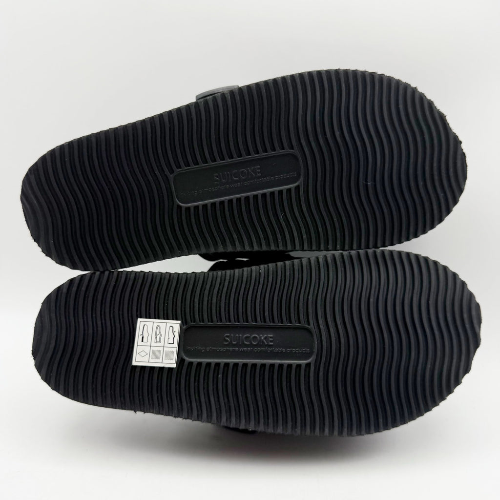 Suicoke Womens MOTO-VS Slip On Sandals Size 6 EU 35 Black Suede NWOB