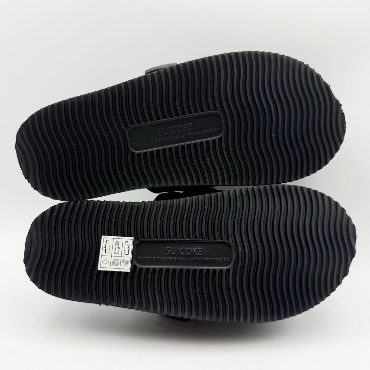 Suicoke Womens MOTO-VS Slip On Sandals Size 6 EU 35 Black Suede NWOB