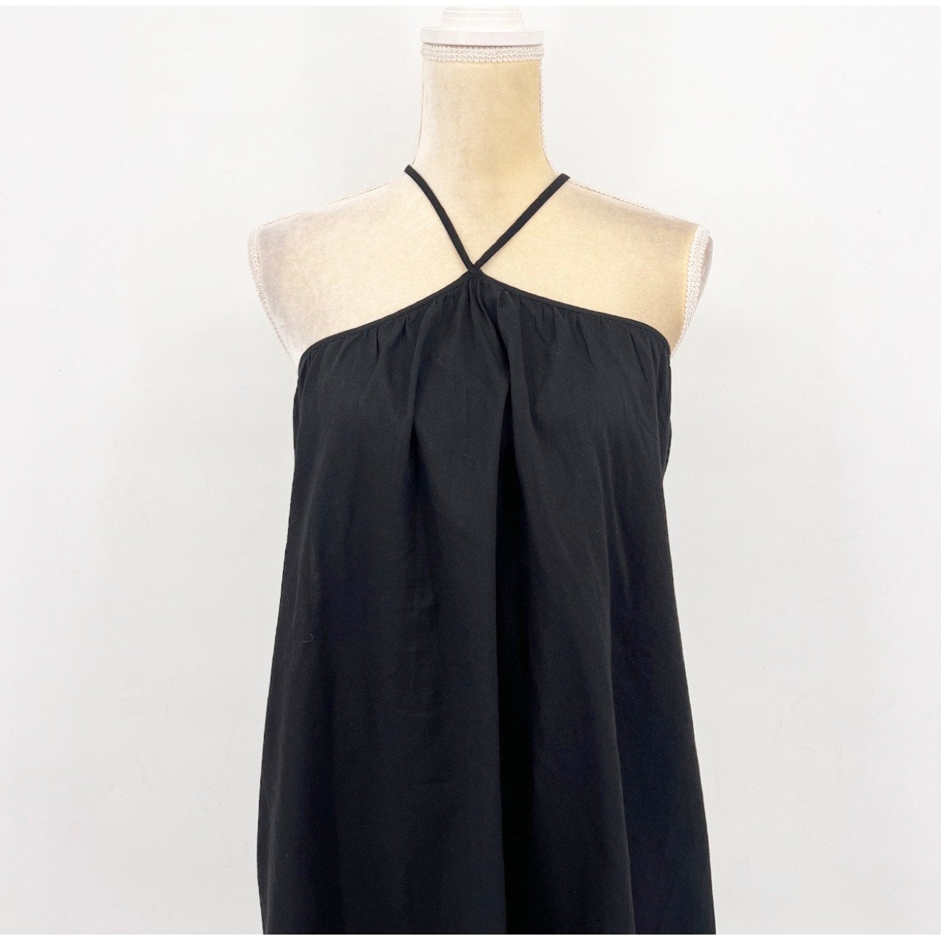 SEAFOLLY Womens Garden Party Fleur Halter Mini Dress Size US 6 Black A-Line NWT