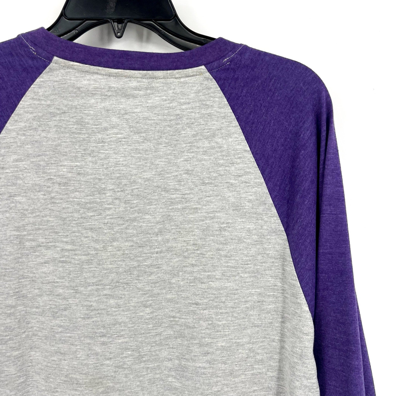 COLLOSEUM Mens East Carolina Pirates Baseball Tee Medium Grey Purple NWT