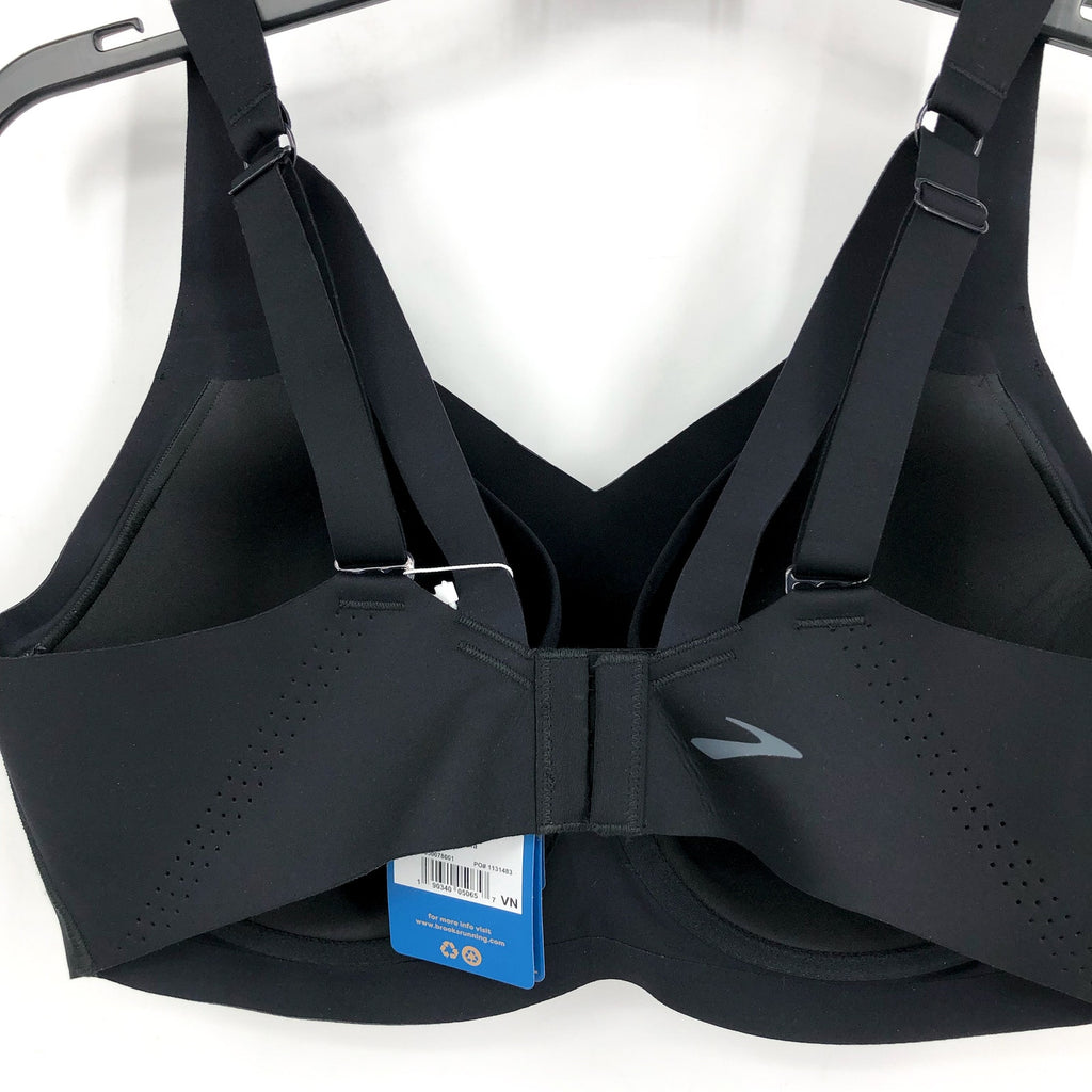 BROOKS Women's Dare Underwire Run Bra Size 36E DD Black High Support NWT