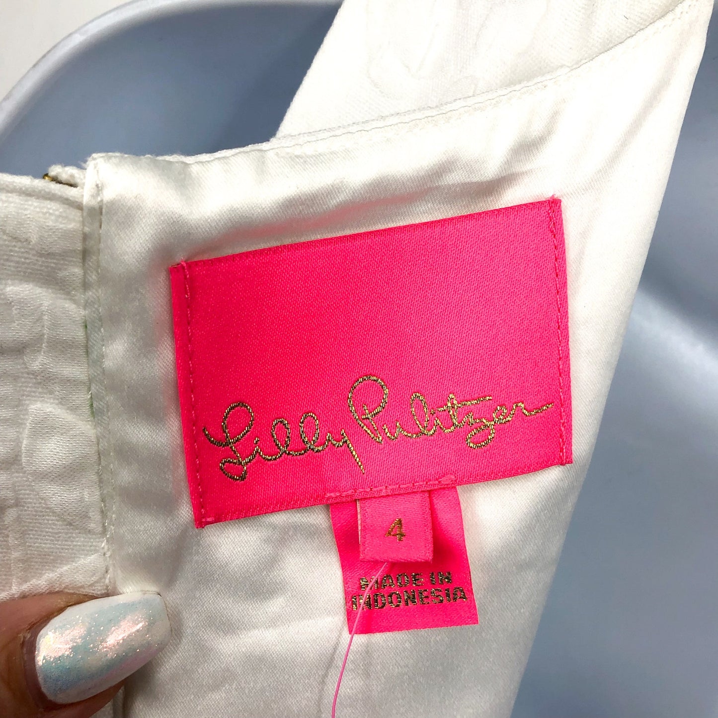 LILLY PULITZER Siarra Dress Size 4 White Caliente Pucker Jacquard Sleeveless NWT