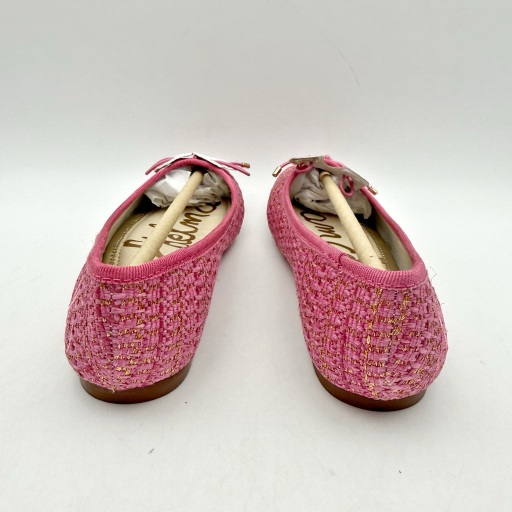 Sam Edelman Kids Felicia Ballet Flats US 1 M EU 32 Pink Vegan Leather NIB