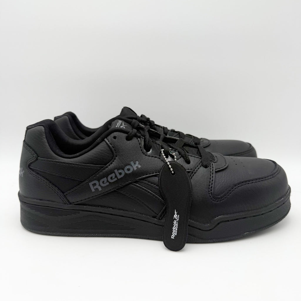 Reebok Mens BB4500 CT Work Sneakers US 9 Wide Black Leather Slip Resistant NIB