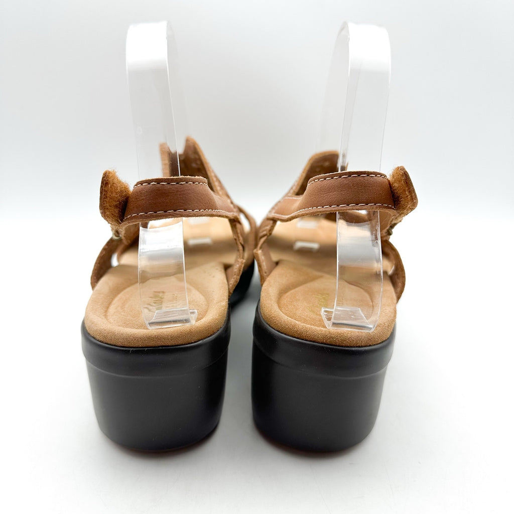 CLARKS Womens Tuleah Heeled Sandals Size 9 M EU 40 Tan Leather NWOB