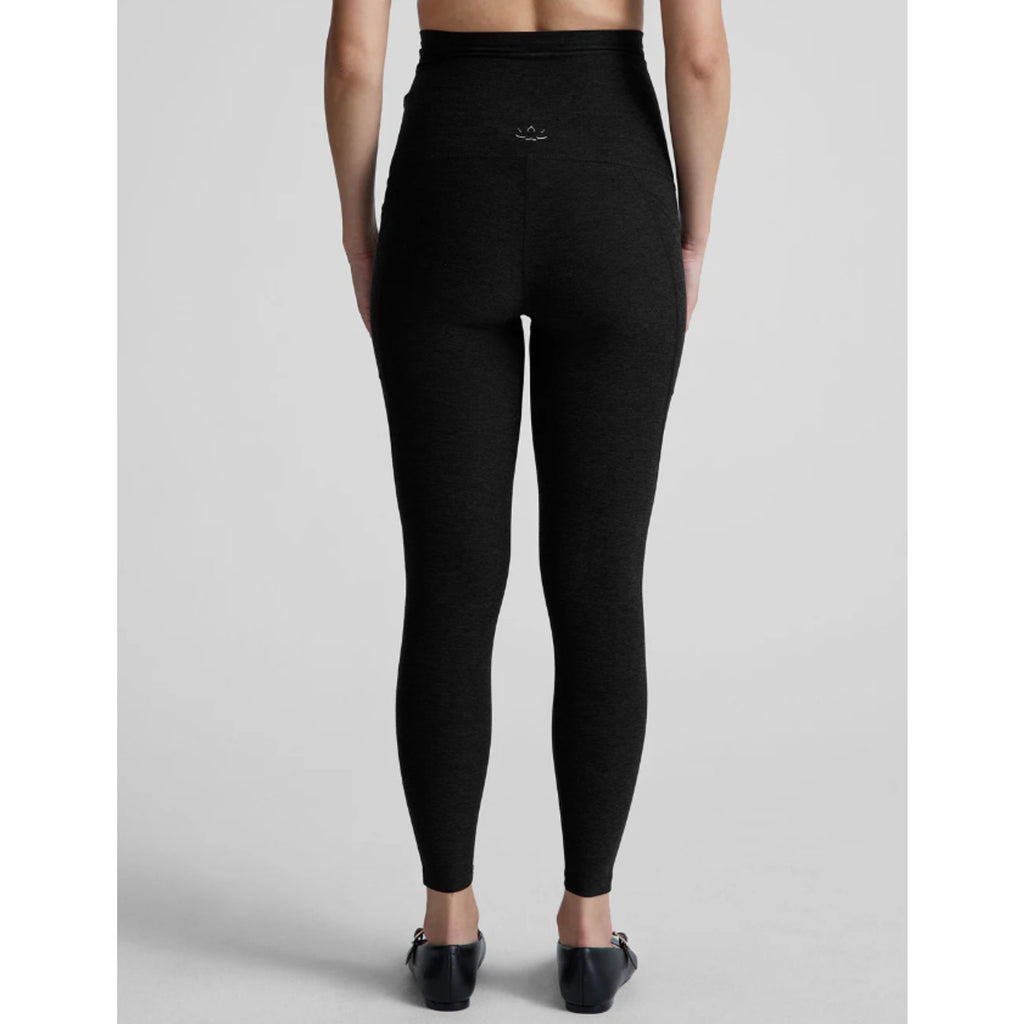 BEYOND YOGA Spacedye Love the Bump Midi Legging Small Grey Darkest Night NWOT