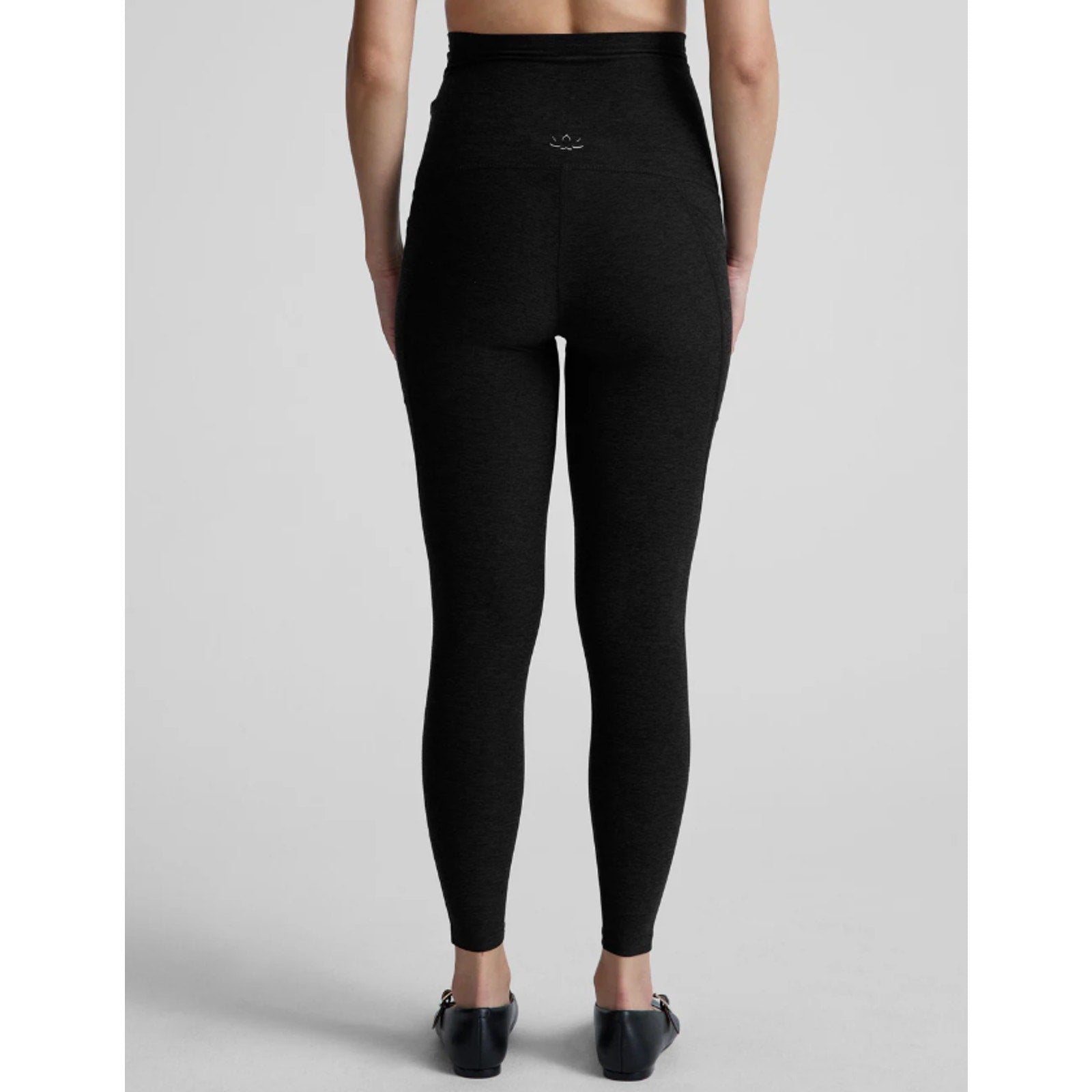 BEYOND YOGA Spacedye Love the Bump Midi Legging Small Grey Darkest Night NWOT
