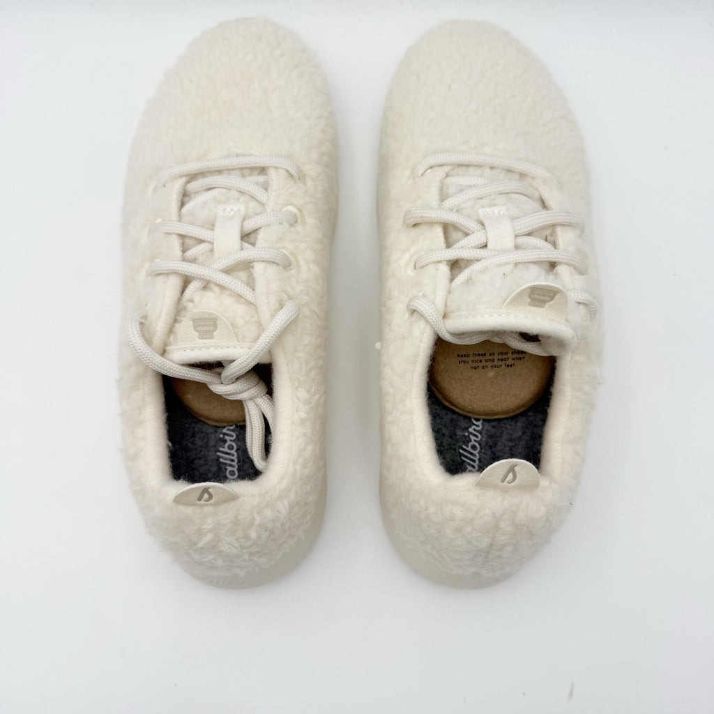 AllBirds Womens Runner Fluff Sneakers US 9 EU 39 White Merino Wool Comfort NIB