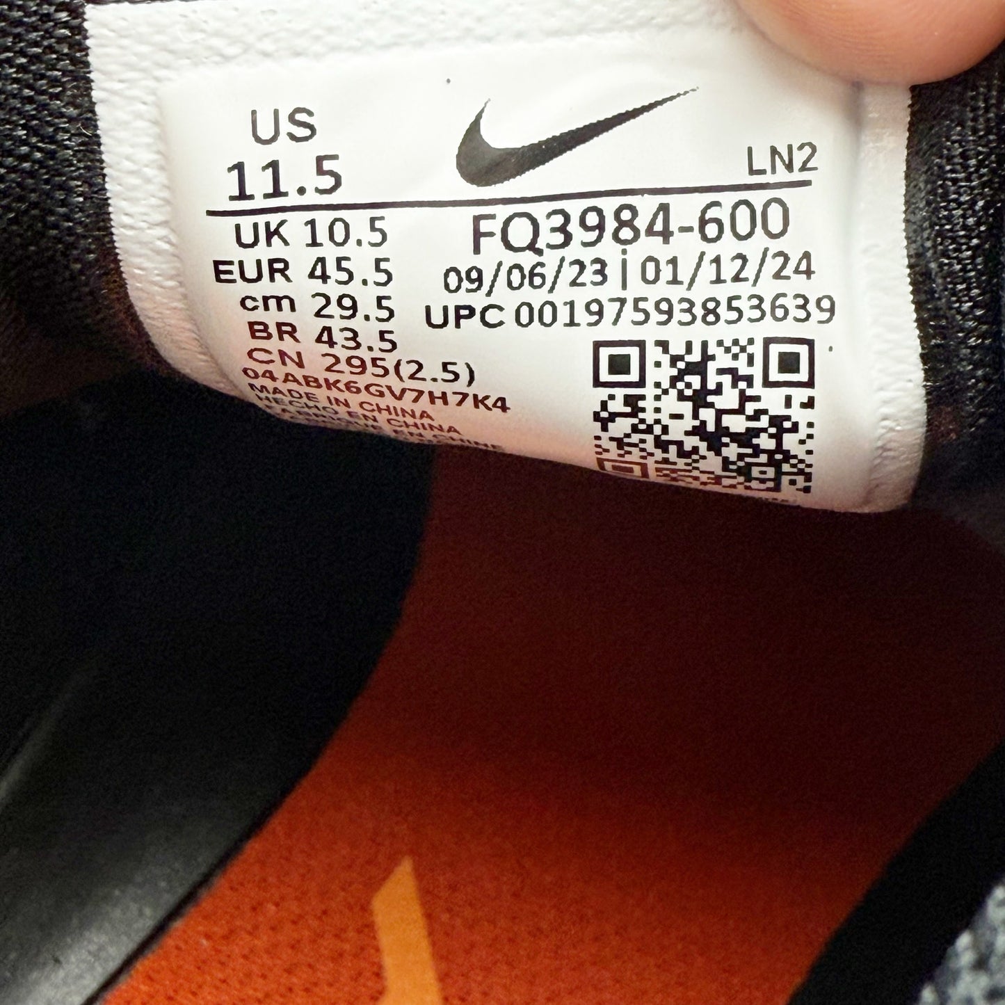 Nike Mens Alpha Menace 4 Pro NRG Molded Football Cleats 11.5 Orange Black NWOB