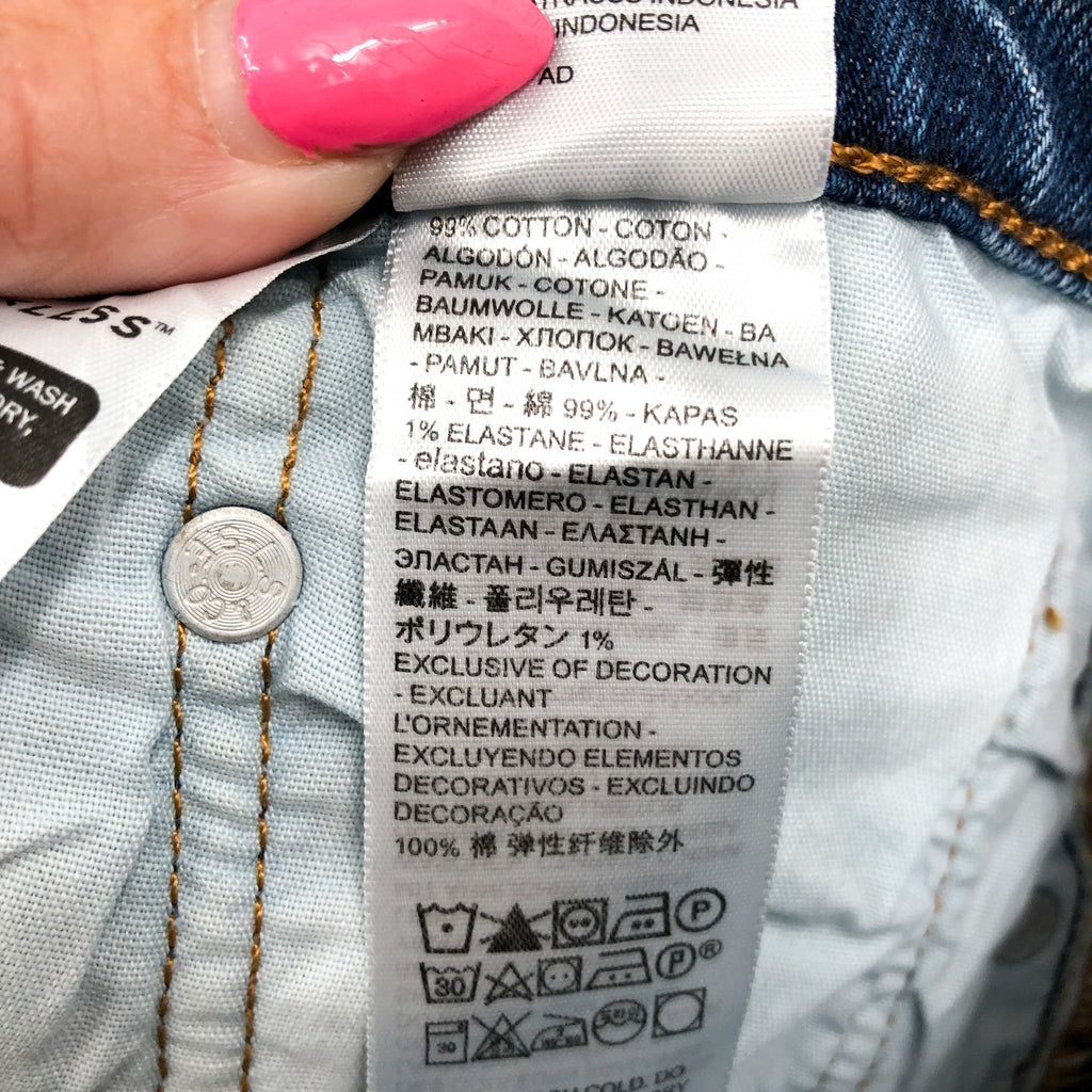 LEVI'S Womens 501 Crop Jeans 28x26 Size 6 (New) Blue It's True 362000324 NWT