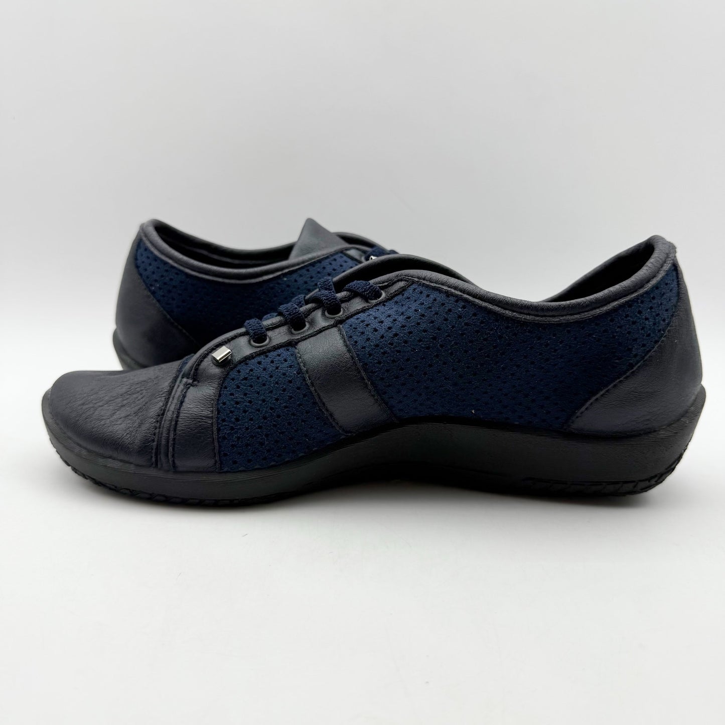 Arcopedico Womens Leta Shoes EU 43 US 12 B Blue Black Lace Up NIB