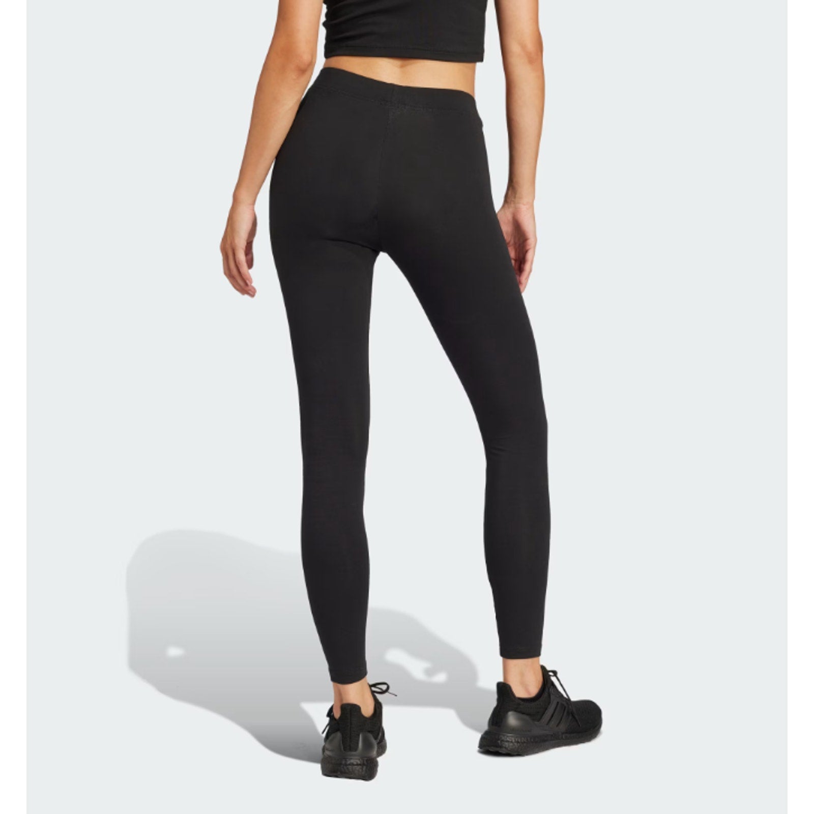 ADIDAS Women's Essentials Linear Leggings Medium Black White Logo NWT