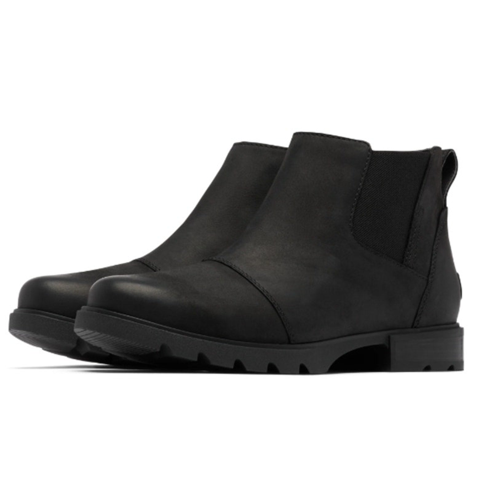 Sorel Womens Emelie lll Zip Bootie US 8.5 EU 39.5 Black Leather Waterproof NIB