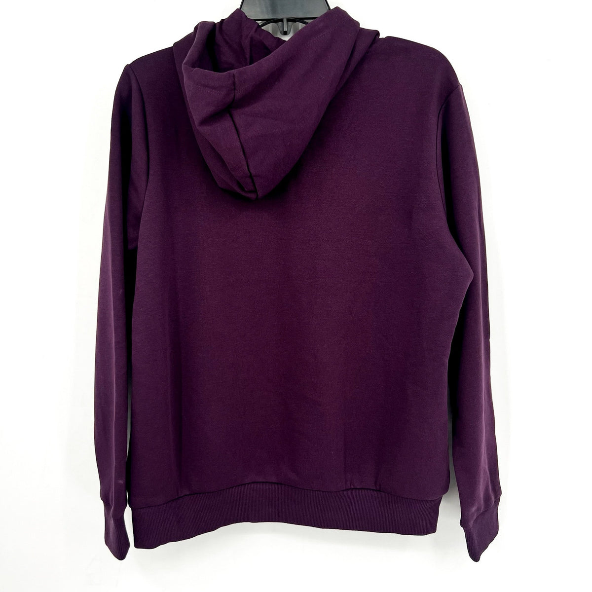 PUMA Womens Essentials Big Logo Hoodie Large Purple Sweatshirt Midnight Plum NWT